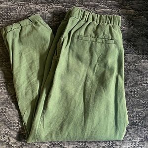 Jcrew Linen Joggers EUC Size 12